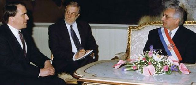 Franjo Tuđman i Piter Galbrajt u koloru