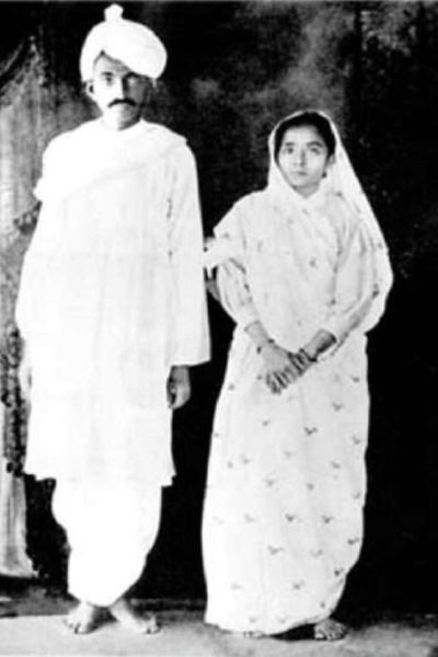 Mahatma Gandhi sa suprugom