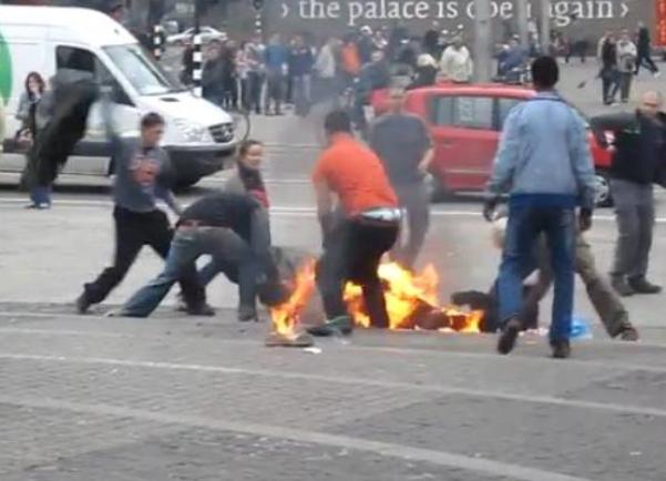 Čovjek se zapalio u centru Amsterdama