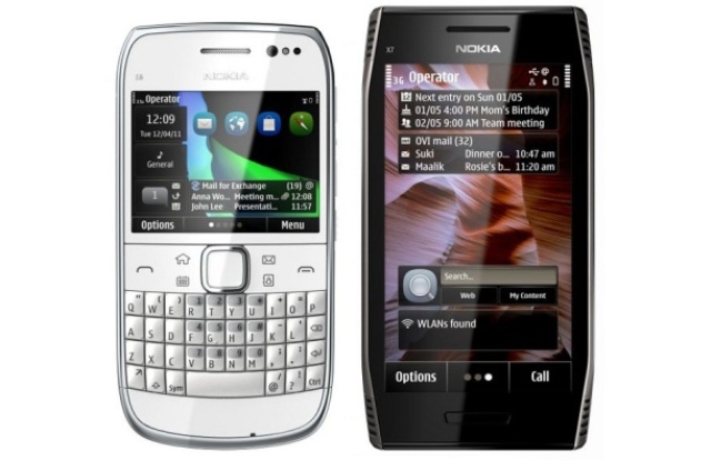 Nokia E6 i X7