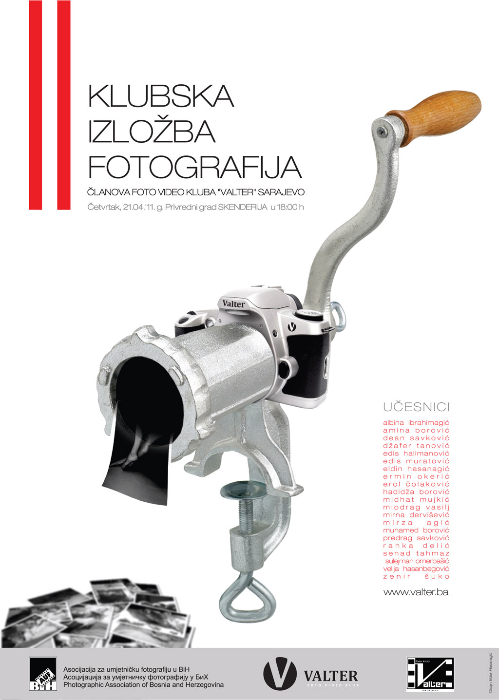 plakat izložbe foto kluba Valter