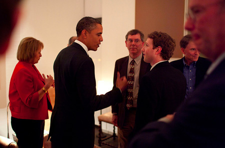 Barack Obama i Zuckerberg