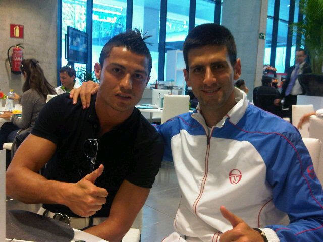 Đoković i Ronaldo/Foto:yfrog