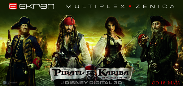 Pirati s Kariba: Nepoznate plime 3D u Zenici Pirati s Kariba: Nepoznate plime 3D u Zenici