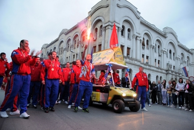 Borac proslavio titulu/FOTO: NEZAVISNE