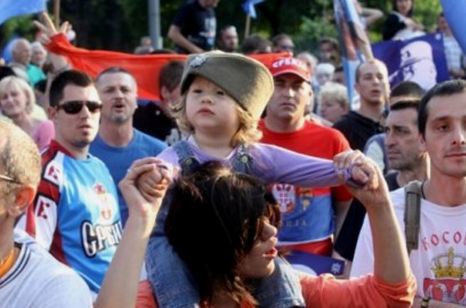 Protest podrške Ratku Mladiću u Beogradu Protest podrške Ratku Mladiću u Beogradu