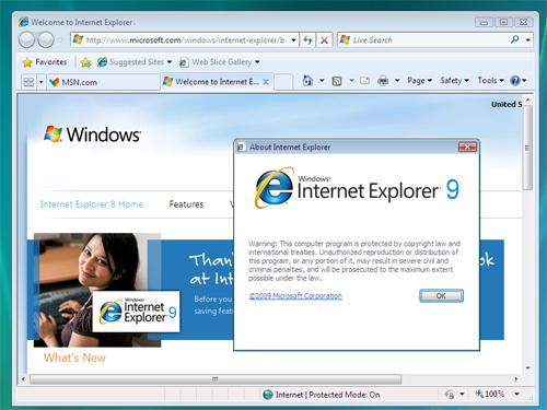 Internet Explorer-a 9