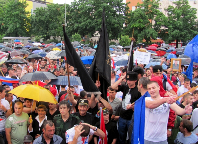 Miting podr&scaron;ke Mladiću u Bijeljini/FOTO: SRNA