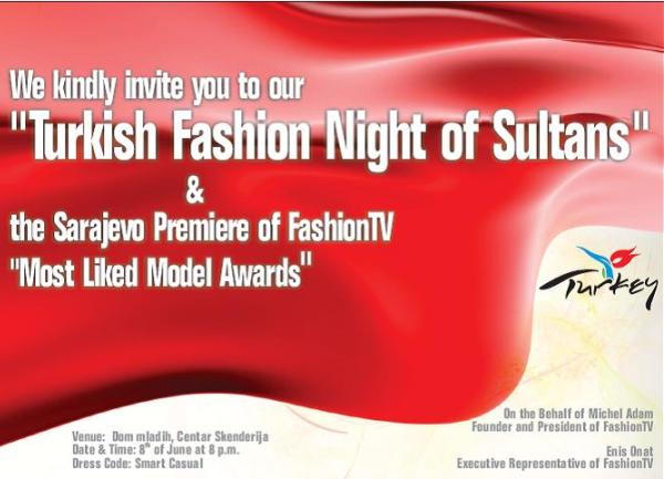 Turkish Fashion Night of Sultans u Sarajevu