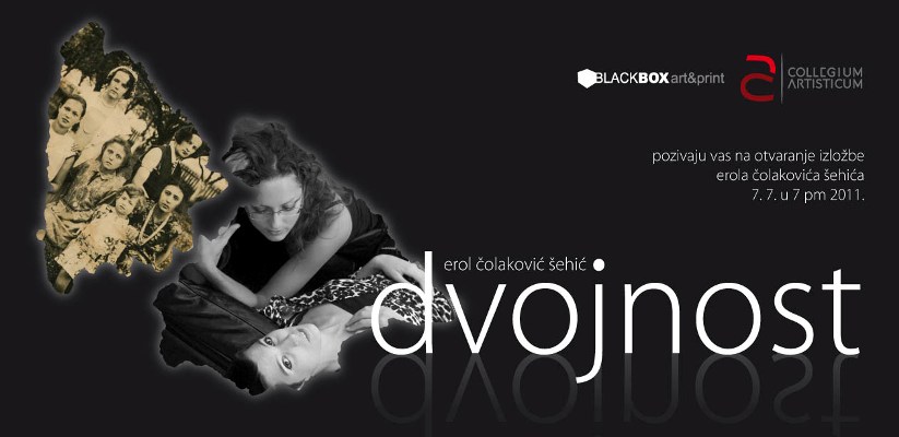 Pozivnica za izložbu 'Dvojnost' Erola Čolakovića