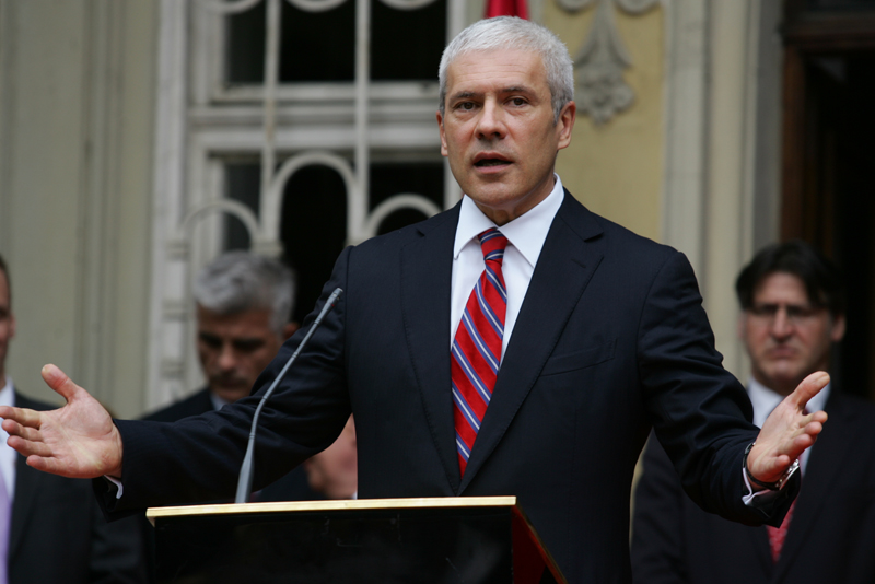 Boris Tadić s članovima Predsjedni&scaron;tva BiH u rezidenciji Konak