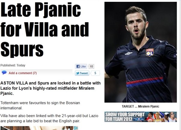 pjanic the sun