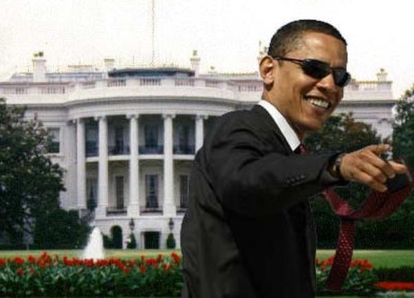 Barack Obama ispred Bijele kuće