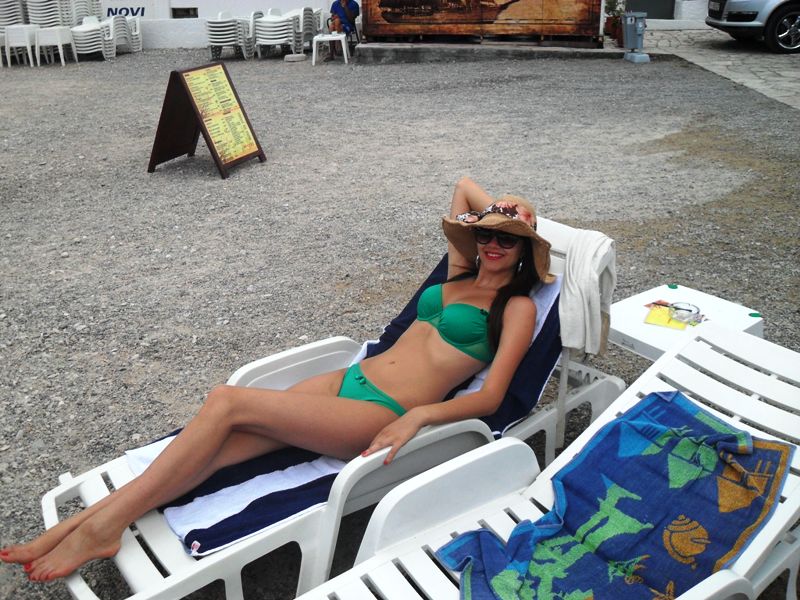 Tanja Vujičić na odmoru Tanja Vujičić na odmoru