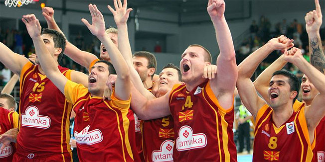 makedonija kosarka slavlje