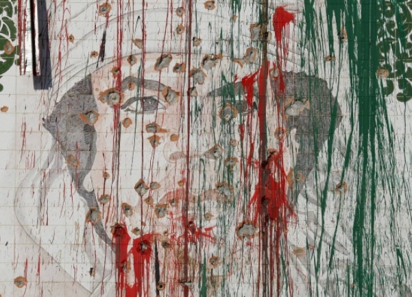 Moamer Gadafi grafit