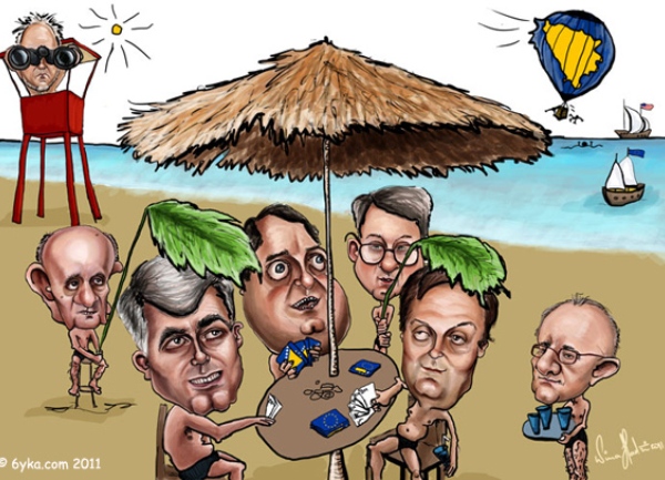 karikatura političari; 6yka