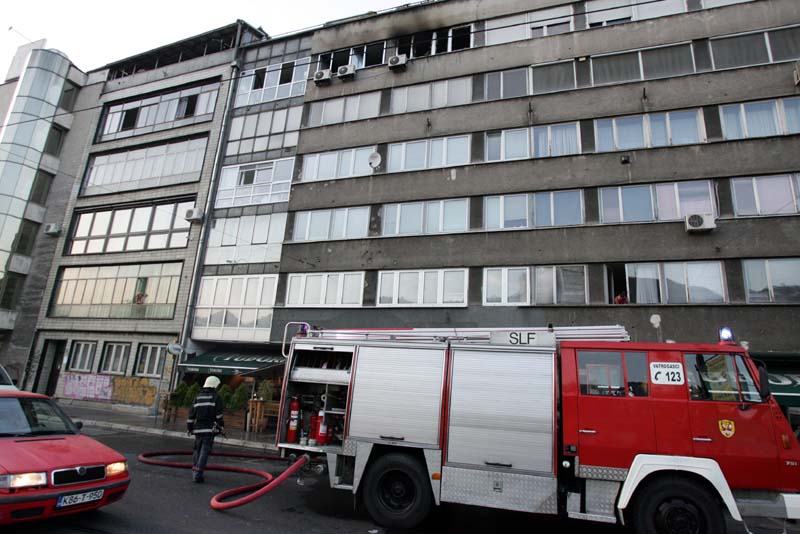 požar u centru grada