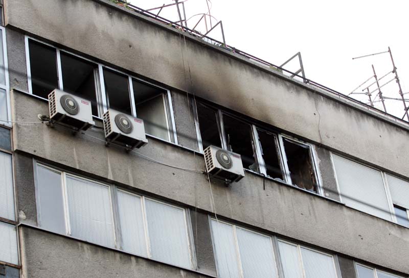 požar u centru grada