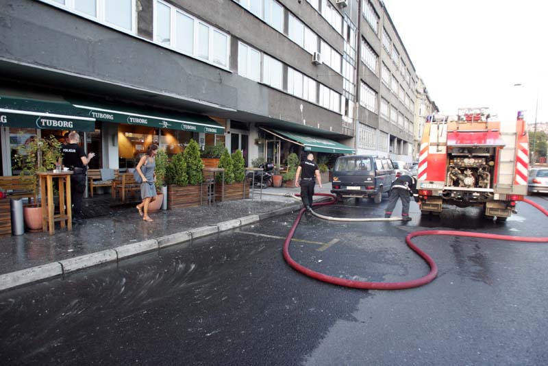požar u centru grada