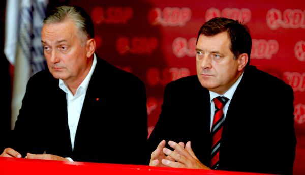 Milorad Dodik i Zlatko Lagumdžija; foto: Sdp.ba