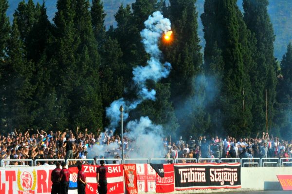 Detalj s prekinute utakmice; foto: Vecernji.hr