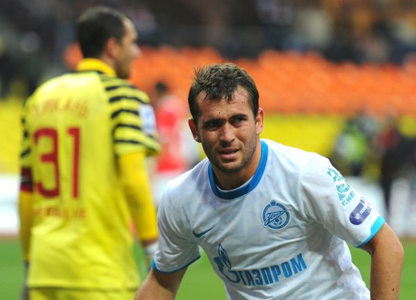 Aleksandr Kerzhakov i golman Spartaka Andrey Dikan; foto: Sport-express.ru