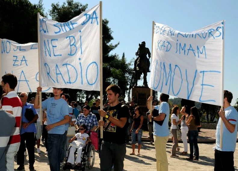 crna gora protesti studenata 2