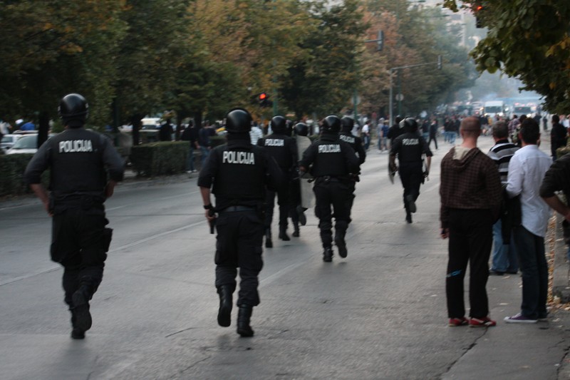 Navijački neredi između Torcide i Manijaka, 06.10.2011.  (Foto: DEPO)