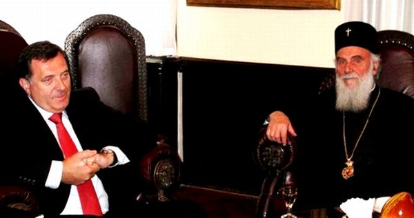 Patrijarh Irinej i Milorad Dodik; foto: Rts.rs Patrijarh Irinej i Milorad Dodik; foto: Rts.rs