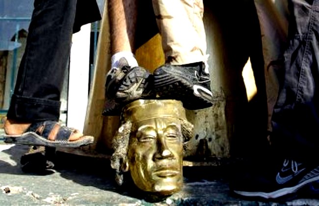 Sru&scaron;ena Gadafijeva rezidencija