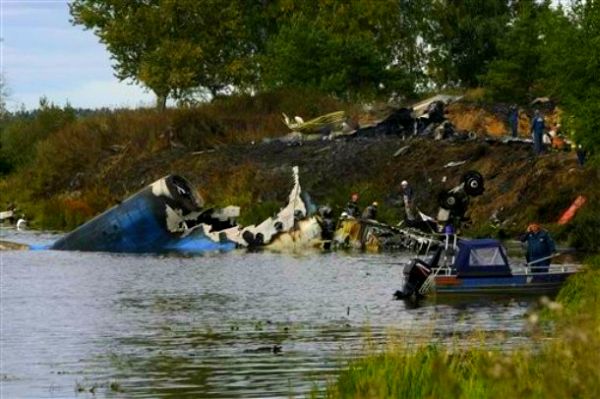 Avion se sru&scaron;io 7. septembra nedaleko od aerodroma u Yaroslavlu, 300 kilometara sjeveroistočno od Moskve; foto: AP