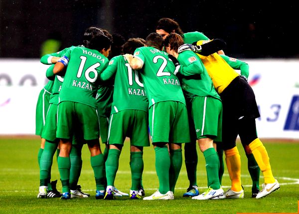 Nogometaši Rubina proslavljaju pobjedu na Khimki Areni; foto: Championat.com Nogometaši Rubina proslavljaju pobjedu na Khimki Areni; foto: Championat.com