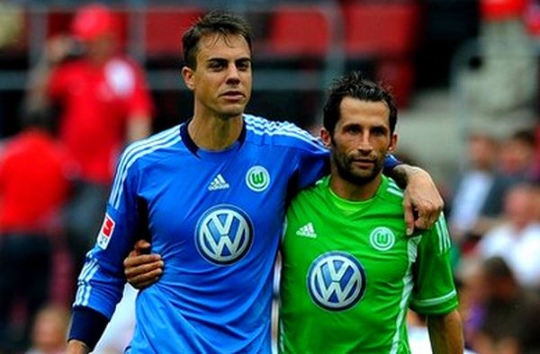 Hasan Salihamidžić i Diego Benaglio; foto: Getty Images