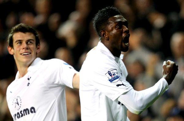 Emmanuel Adebayor i Gareth Bale; foto: Getty Images Emmanuel Adebayor i Gareth Bale; foto: Getty Images