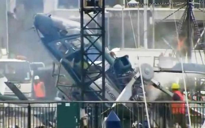 pad helikoptera tokom priprema