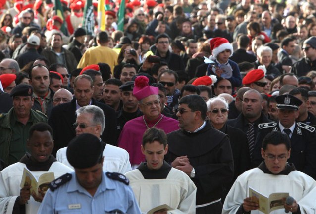 Desetine hiljada hodočasnika na Badnji dan u Betlehemu