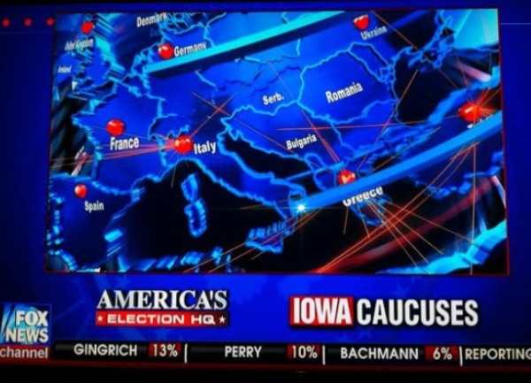 Karta Evrope na Fox Newsu