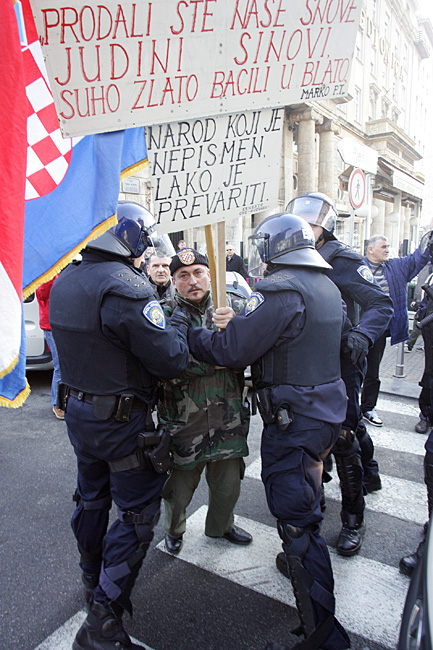 protest euroskeptika u Zagrebu