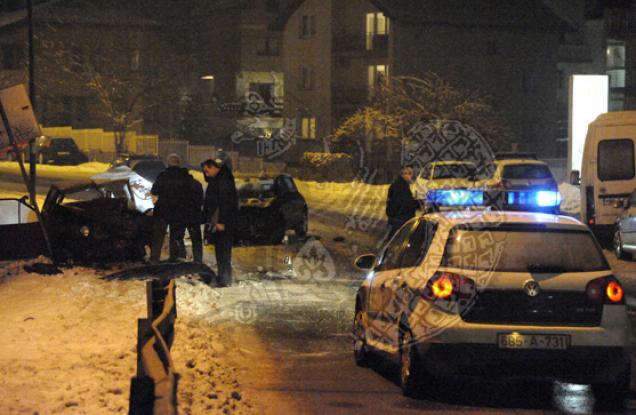 Saobraćajna nesreća na raskrsnici ulica Put Mladih muslimana i Urijan Dedina u Sarajevu/ Foto: Dnevni avaz