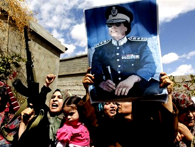 Zelena zastava Gadafijeve džamahirije ponovno se vijori u gradu Bani Walidu