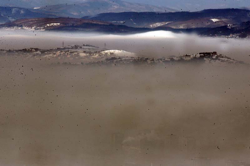 Sarajevo u magli i smogu