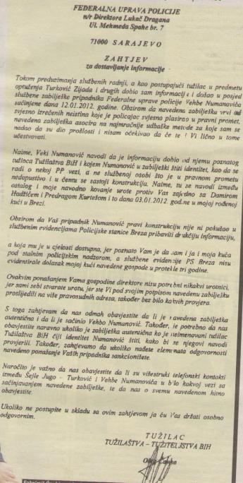 pismo tužioca Olega Čavke