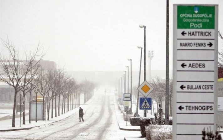 Snijeg u Dugopolju
