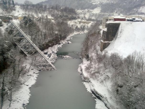 Zaledila se Neretva u Jablanici