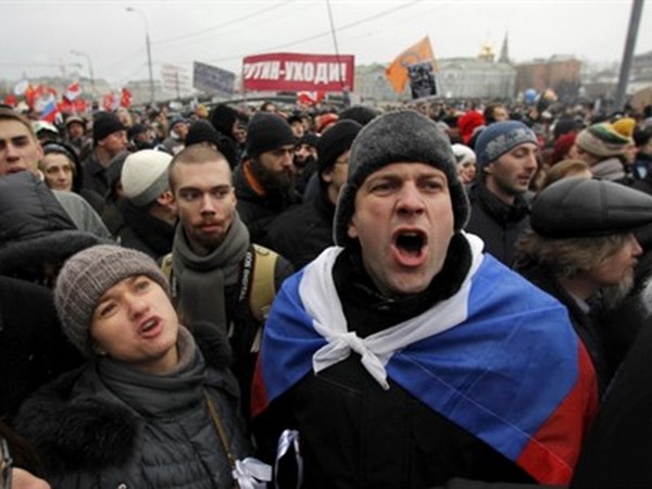 Demonstranti uzvikivali 'Rusija bez Putina!'