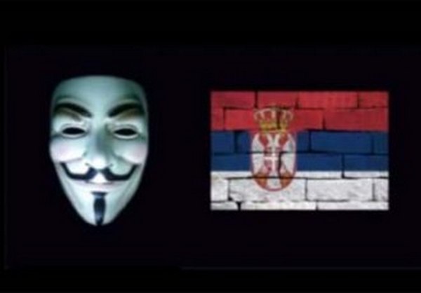 Uhap&scaron;en anonymous član iz Srbije