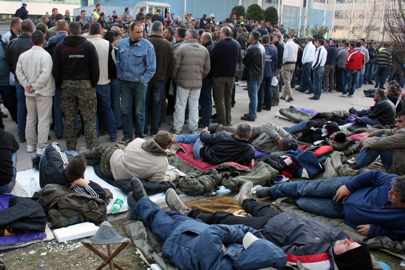 Protest boraca ispred Parlamenta BiH