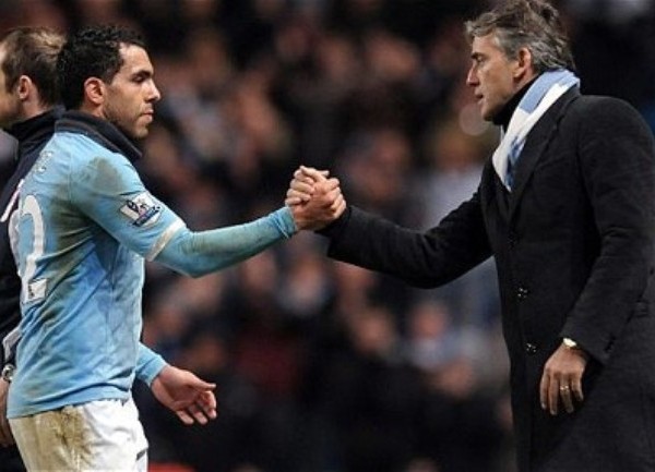 Mancini i Tevez Mancini i Tevez