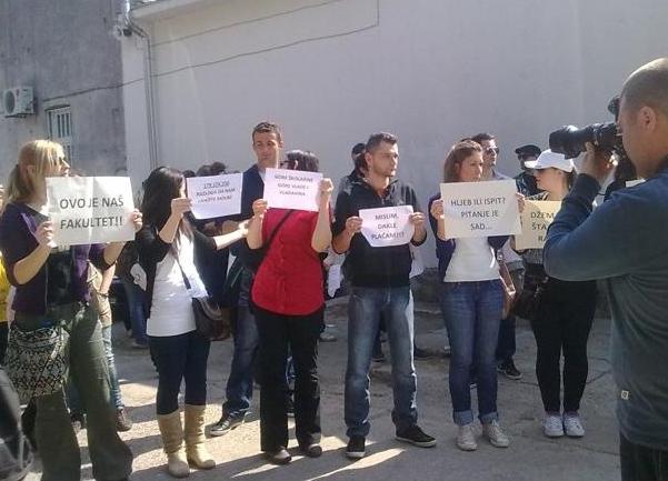 Protest studenata u Mostaru 